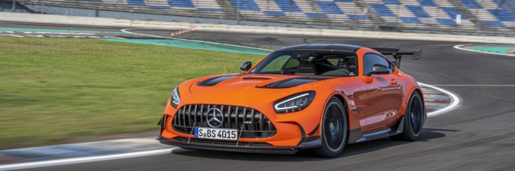 Mercedes AMG GT R Black series voorkant