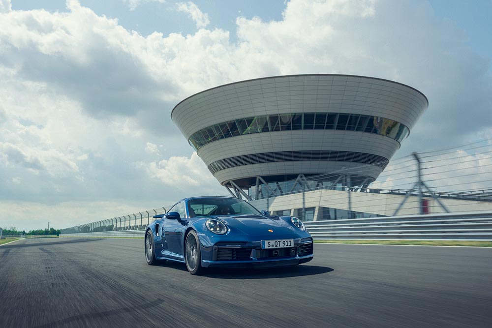 Porsche 911 Turbo voorkant circuit